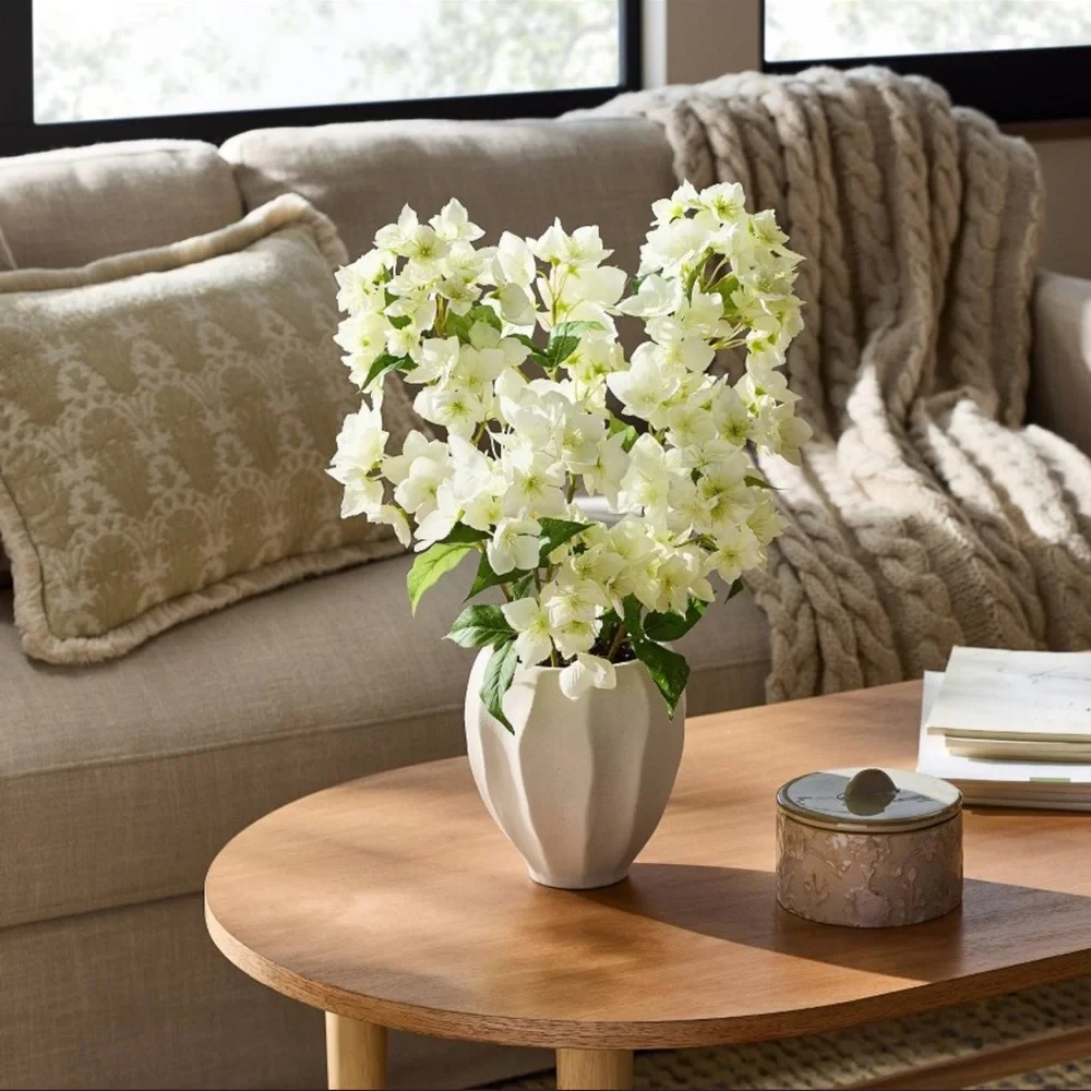 New Cream Hydrangea Arrangement w/ vase by Threshold™ designed with Studio McGee
